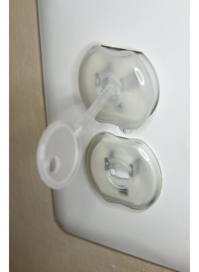 dreambaby - 12-Piece Outlet Plugs and Keys Set - Clear - Image 1