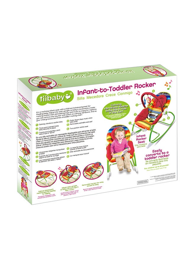 آي بيبي كرسي هزاز ملائم للأطفال حديثي الولادة وحديثي المشي - Image 3