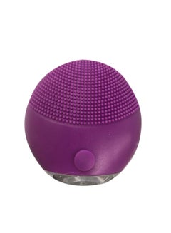 ARTLOOK Luna Rechargeable Silicone Brush Facial Skin Massager Purple 10x9x7cm  - Image 1