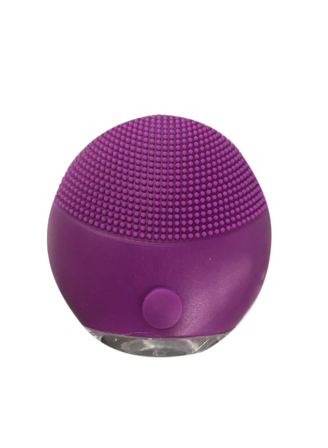 ARTLOOK Luna Rechargeable Silicone Brush Facial Skin Massager Purple 10x9x7cm  - Image 1