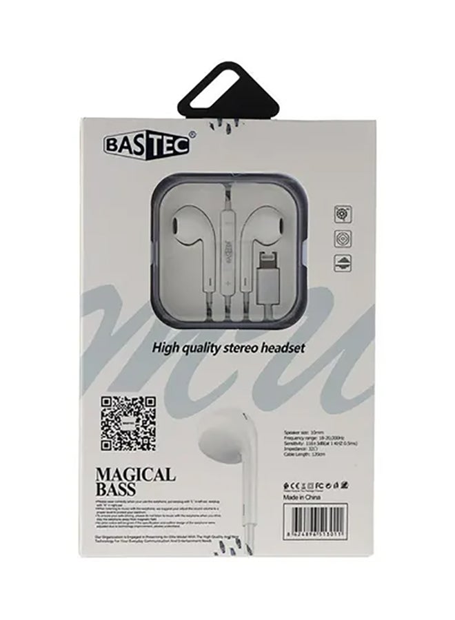 باس تيك سماعة رأس أبيض - Image 3