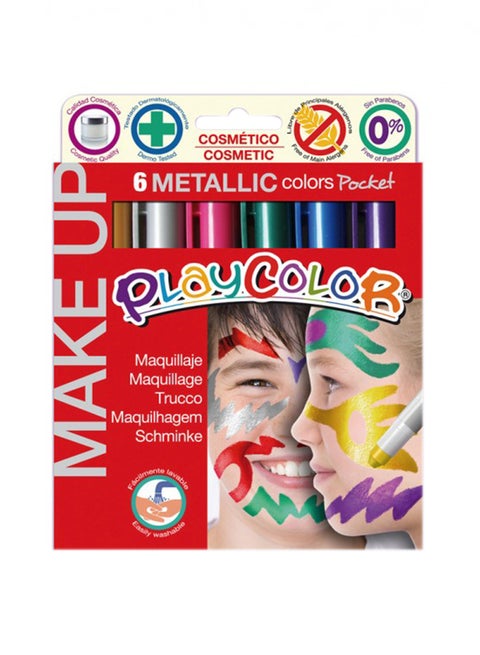 Make up Metallic Pocket, 6 Count 15.6x2.2x19.3cm