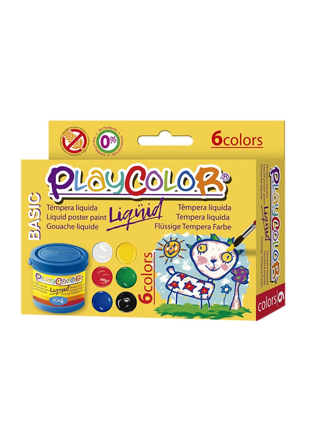 بلاي كولور ليكيود بيزك، 40 مل، 6 قطع - Image 1