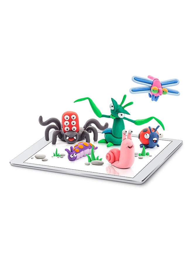 HEY CLAY - Bugs - Colourful Kids Modeling Air - Dry Clay, 18 Cans With Fun Interactive App 20 x 7 x 22cm - Image 1