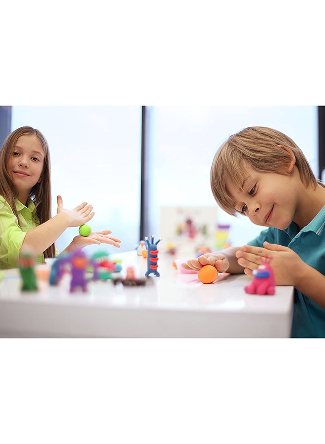 HEY CLAY - Bugs - Colourful Kids Modeling Air - Dry Clay, 18 Cans With Fun Interactive App 20 x 7 x 22cm - Image 1