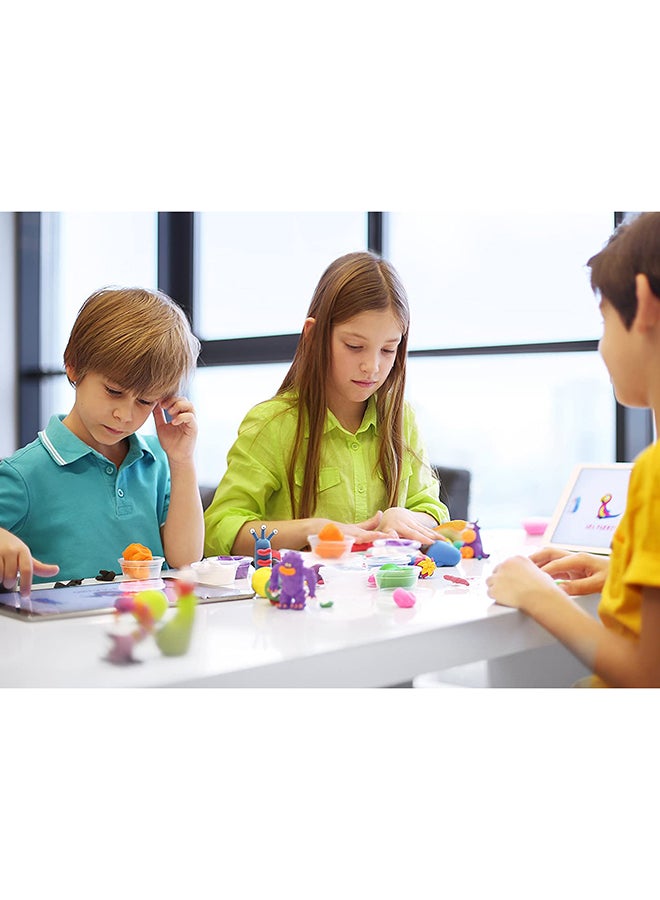 HEY CLAY - Bugs - Colourful Kids Modeling Air - Dry Clay, 18 Cans With Fun Interactive App 20 x 7 x 22cm - Image 1