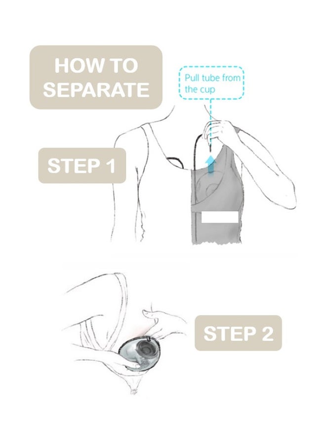 Spectra - Handsfree Cup Breast Pump Set, Clear - 24mm - Image 1
