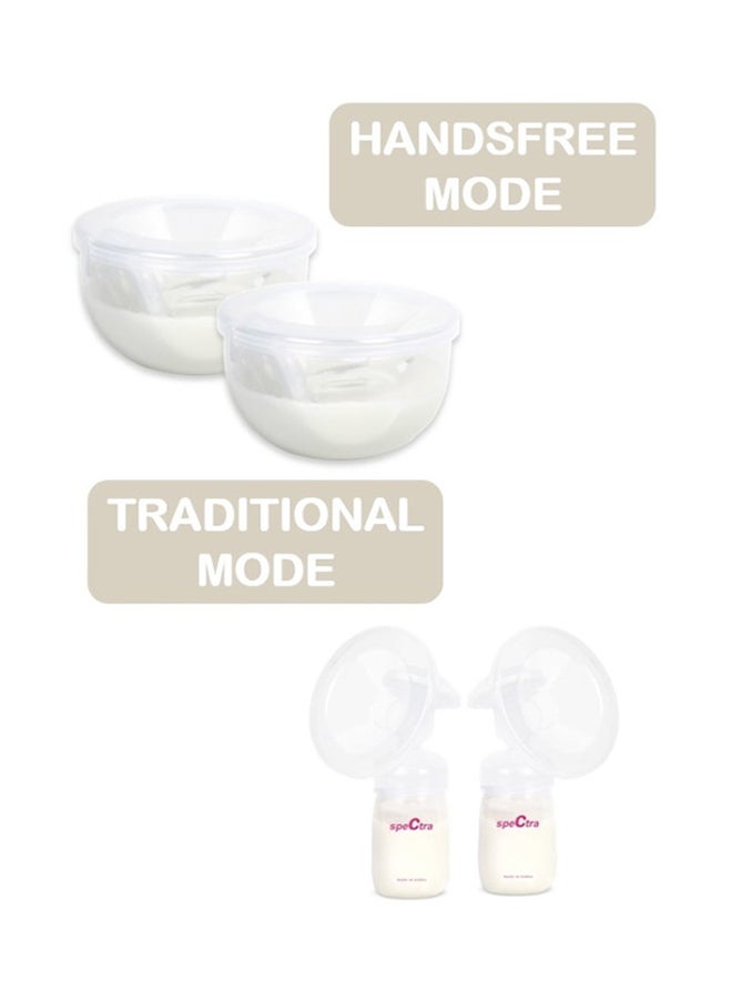 Spectra - Handsfree Cup Breast Pump Set, Clear - 24mm - Image 1