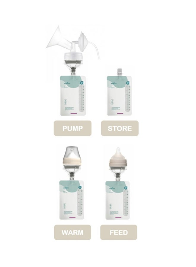 Spectra Easy Breast Milk Bags With Connector - 200ml,Pack Of 10 - Image 3