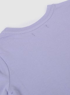 QUWA Comfortable Boys Graphic Printed Crew Neck Sweatshirt Light Purple  - Image 4
