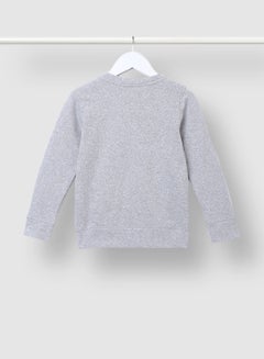 QUWA Casual Boys Graphic Printed Long Sleeve Sweatshirt Grey  - Image 2