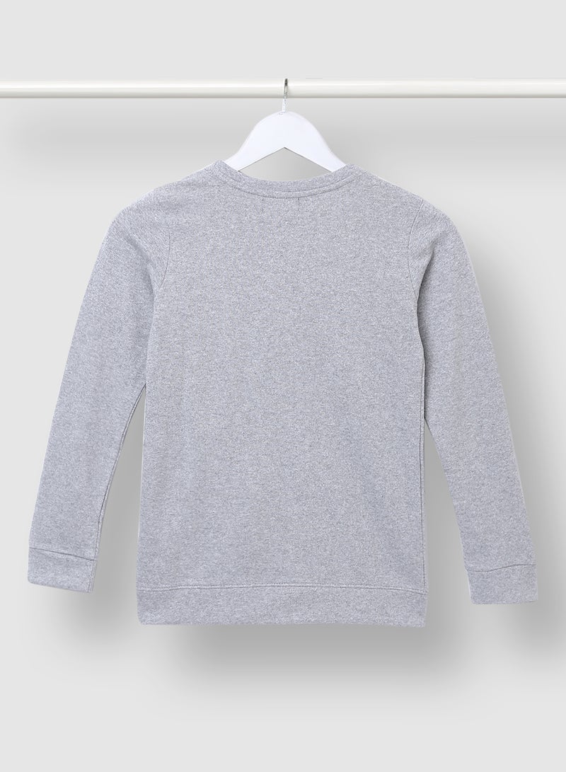 QUWA - Comfortable Graphic Printed Sweatshirt Printed - Image 1