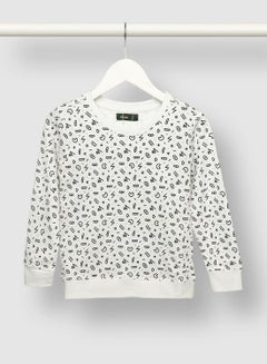 QUWA Boys Trendy All Over Printed Cotton Casual Sweatshirt Multicolour  - Image 1