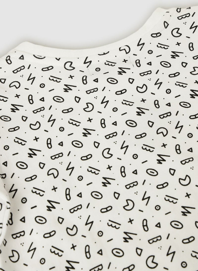 QUWA - Boys Trendy All Over Printed Cotton Casual Sweatshirt Multicolour - Image 1