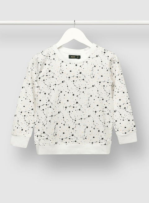 Trendy Boys All Over Printed Sweatshirt Multicolour