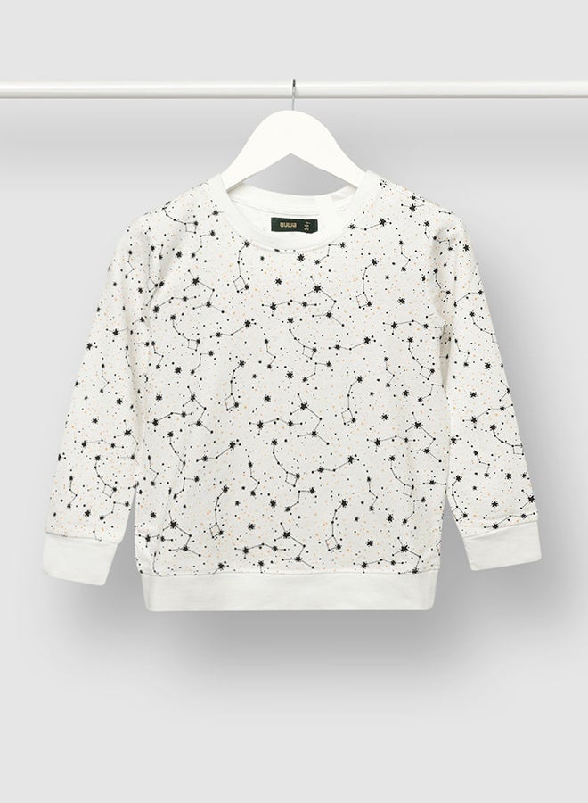 QUWA - Trendy Boys All Over Printed Sweatshirt Multicolour - Image 1