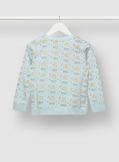 QUWA Stylish Boys All Over Printed Sweatshirt Blue  - Image 2