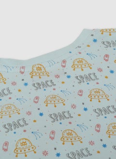 QUWA Stylish Boys All Over Printed Sweatshirt Blue  - Image 4