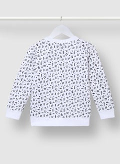 QUWA Boys All-Over Print Zip-Up Jacket Black/White  - Image 2
