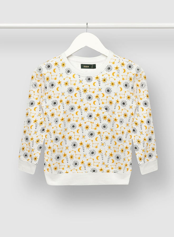 Boys All-Over Print Sweatshirt Yellow/White/Black - v1646309893/N48660723V_1