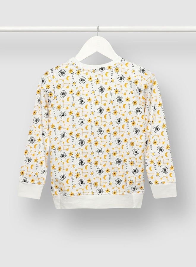 Boys All-Over Print Sweatshirt Yellow/White/Black - v1646309893/N48660723V_2