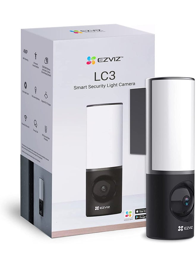 EZVIZ - LC3 2K+ Smart Outdoor Security Camera With Floodlight, Built-in 32G Storage - Image 1