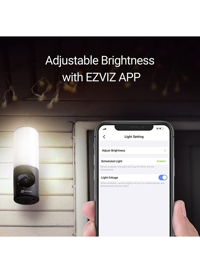 EZVIZ - LC3 2K+ Smart Outdoor Security Camera With Floodlight, Built-in 32G Storage - Image 1