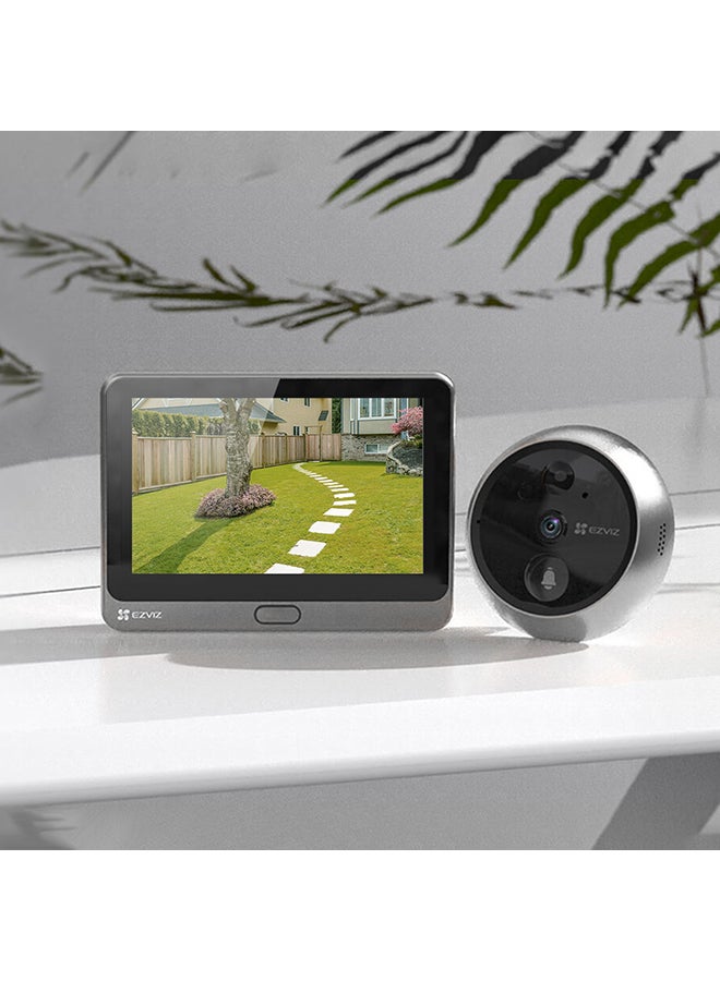 إيزفيز - منظار باب DP2C وكاميرا لتصوير الفيديو بدقة 1080p يثبت بفتحة الباب مع شاشة ملونة مقاس 4.3 بوصة - Image 1