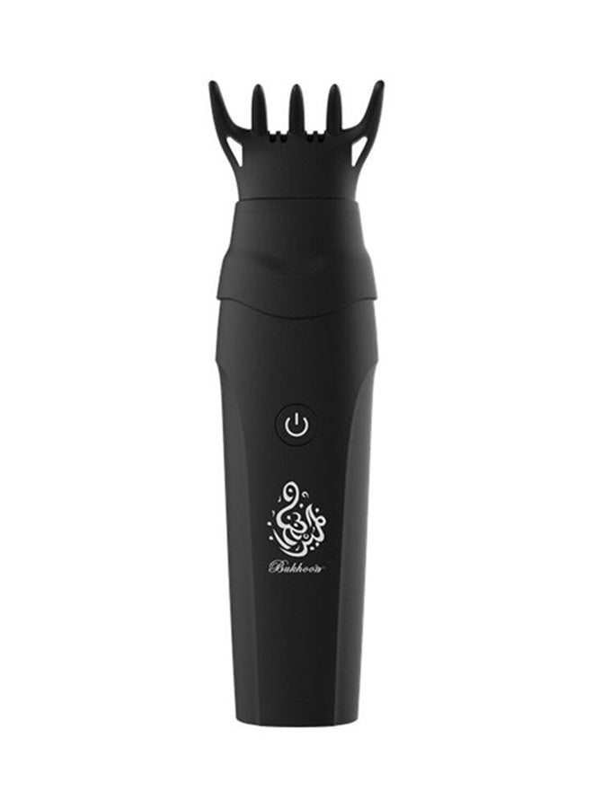 Bukhoor Electronic Portable Incense Burner With Hair Comb Black ‎340grams  - Image 1
