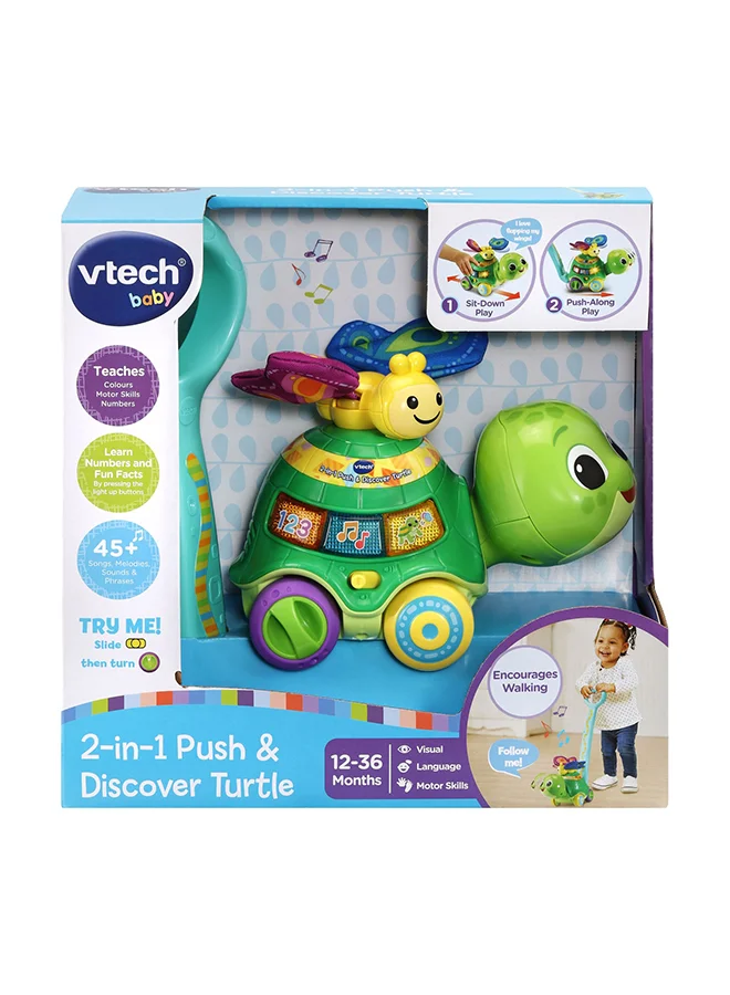 في تك 2-In-1 Push And Discover Turtle