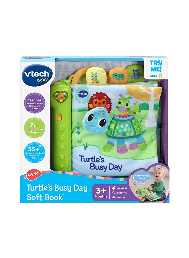 vtech Turtle'S Busy Day Soft Book - Green 19.1x17.5x7.3cm - Image 2