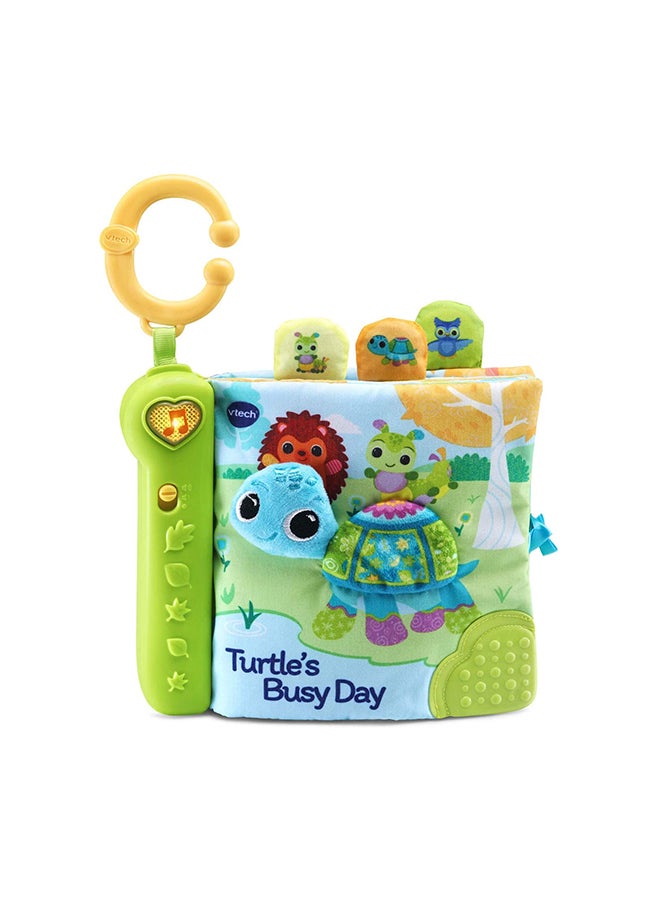 vtech Turtle'S Busy Day Soft Book - Green 19.1x17.5x7.3cm - Image 1