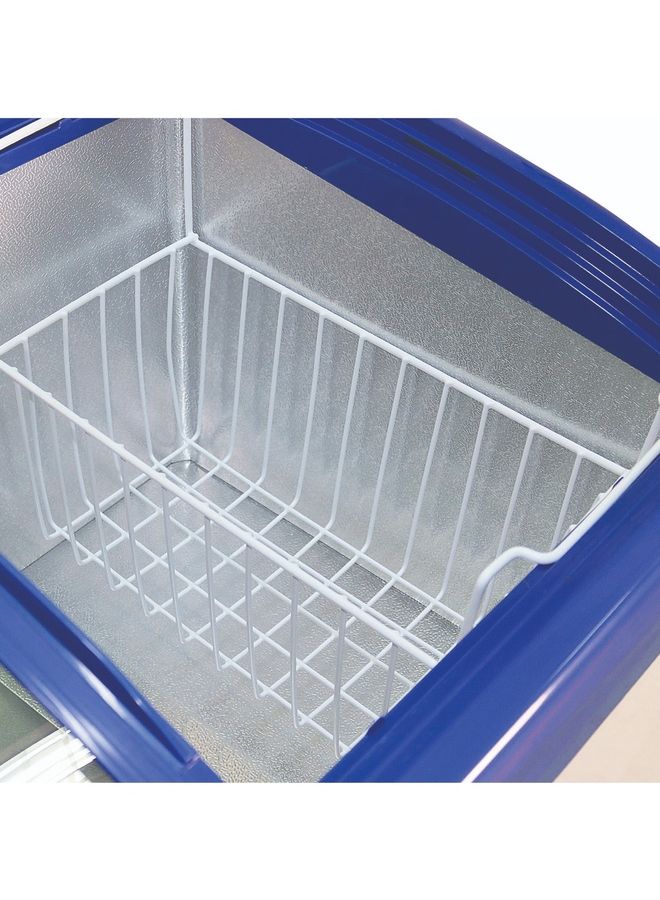 Curved Glass Sliding Door Freezer NSC495 White