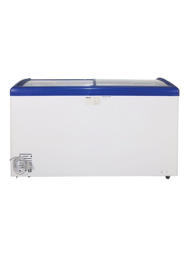 Curved Glass Sliding Door Freezer NSC495 White