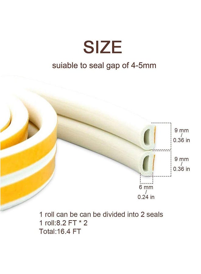 Sharpdo Windproof And Rainproof Strip White/Yellow 196.8inch - Image 4