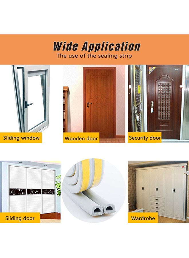 Sharpdo Windproof And Rainproof Strip White/Yellow 196.8inch - Image 5