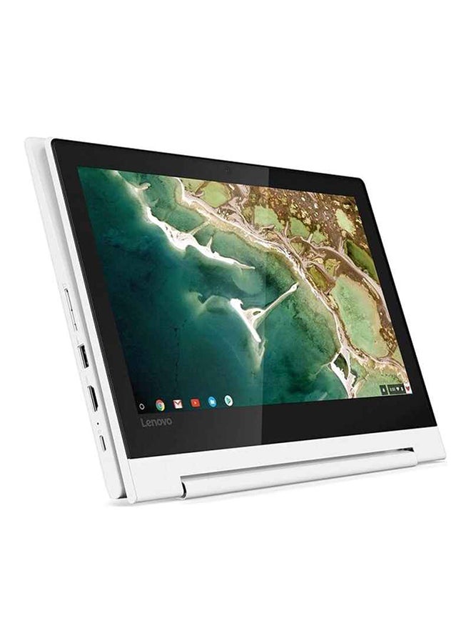 Chromebook C330 Convertible 2-In-1 Laptop With 11.6-Inch HD IPS Display, MediaTek MT8173C Processor/4GB RAM/64GB eMMC/Chrome OS/Integrated PowerVR GX6250 And Arabic Label Keyboard Sticker English Blizzard White