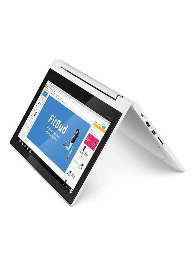 Chromebook C330 Convertible 2-In-1 Laptop With 11.6-Inch HD IPS Display, MediaTek MT8173C Processor/4GB RAM/64GB eMMC/Chrome OS/Integrated PowerVR GX6250 And Arabic Label Keyboard Sticker English Blizzard White
