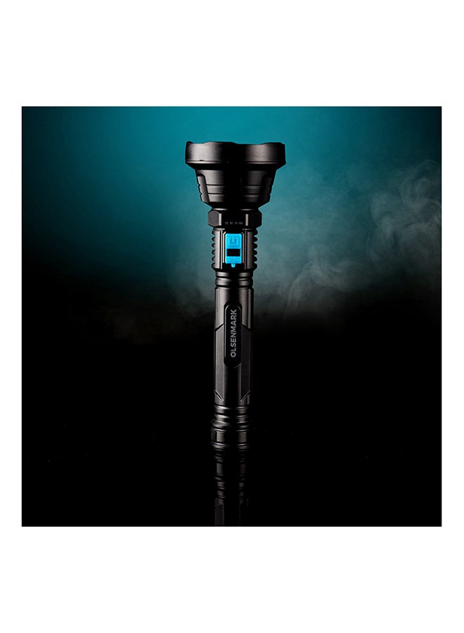 Olsenmark Rechargeable LED Flashlight Torch Black 0.361kg  - Image 4