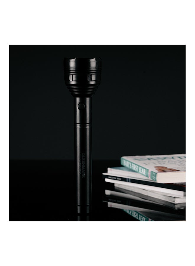 أولسنمارك - كشاف يدوي LED قابل لإعادة الشحن أسود - Image 1