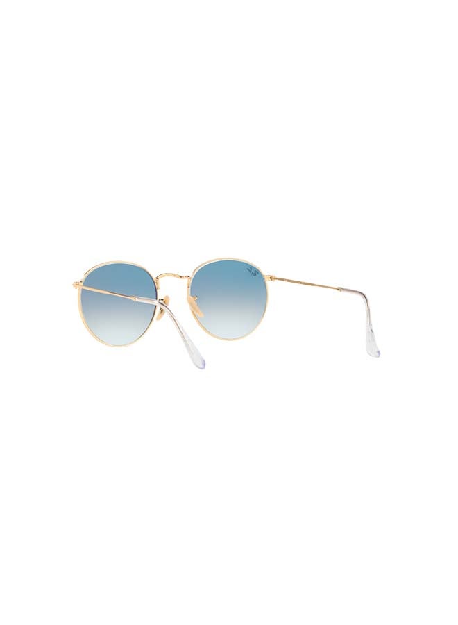 Ray-Ban Round Sunglasses RB3447 001/3F-50 - Lens Size: 50mm - Gold  - Image 3