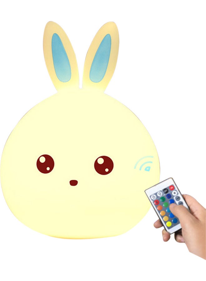 ضوء ليلي ملون على شكل أرنب لطيف مع مستشعر لمسة LED ضوء سيليكون ناعم هدايا عيد الميلاد هدايا مصابيح قابلة للشحن ضوء ليلي لمسة لغرفة الأطفال - Image 1