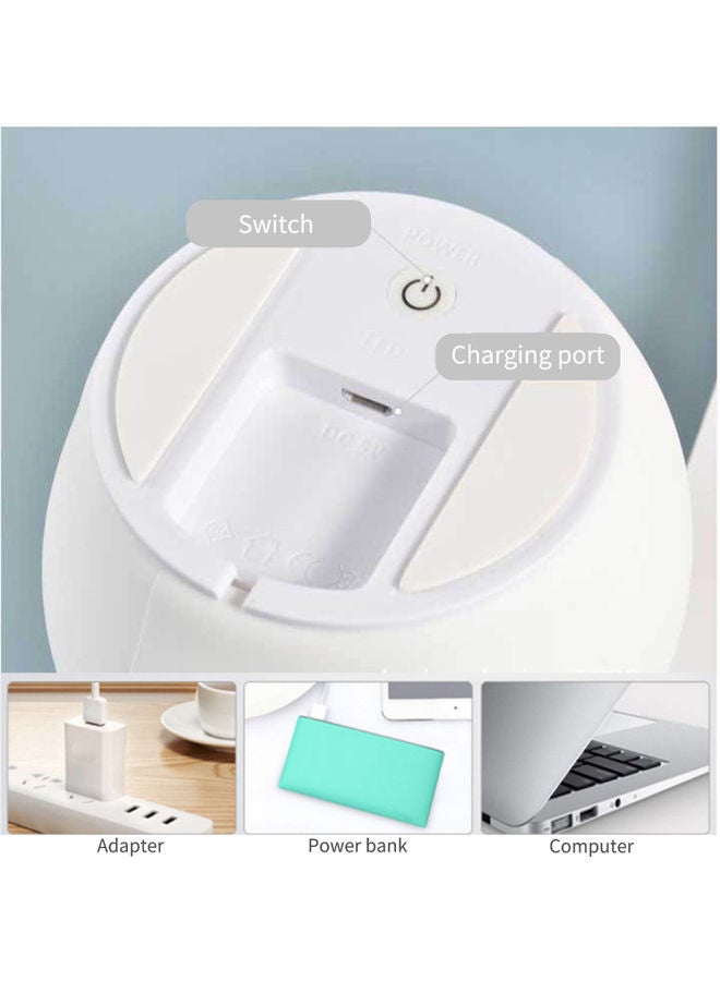 ضوء ليلي ملون على شكل أرنب لطيف مع مستشعر لمسة LED ضوء سيليكون ناعم هدايا عيد الميلاد هدايا مصابيح قابلة للشحن ضوء ليلي لمسة لغرفة الأطفال - Image 3