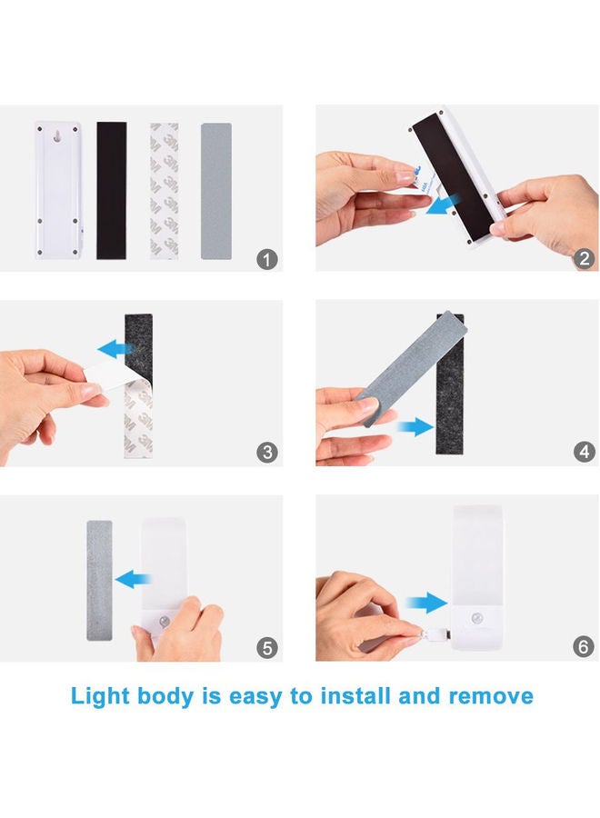 ضوء استشعار الحركة PIR LED ضوء ليلي قابل للشحن عبر USB مصباح استشعار جسم الإنسان - Image 5
