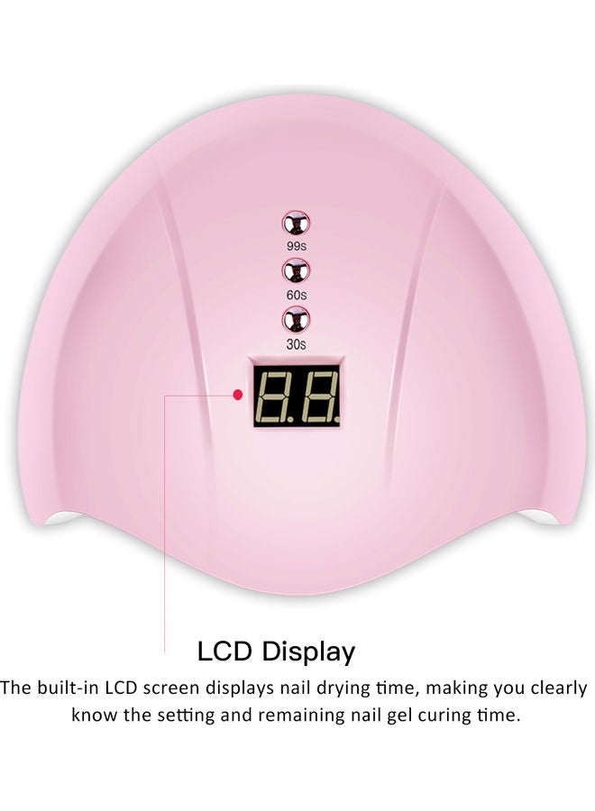 36W Gel UV LED Nail Lamp Nail Dryer Gel Polish Curing 3 Timers Automatic Sensor Nail Art Tools Accessories Pink - Image 4
