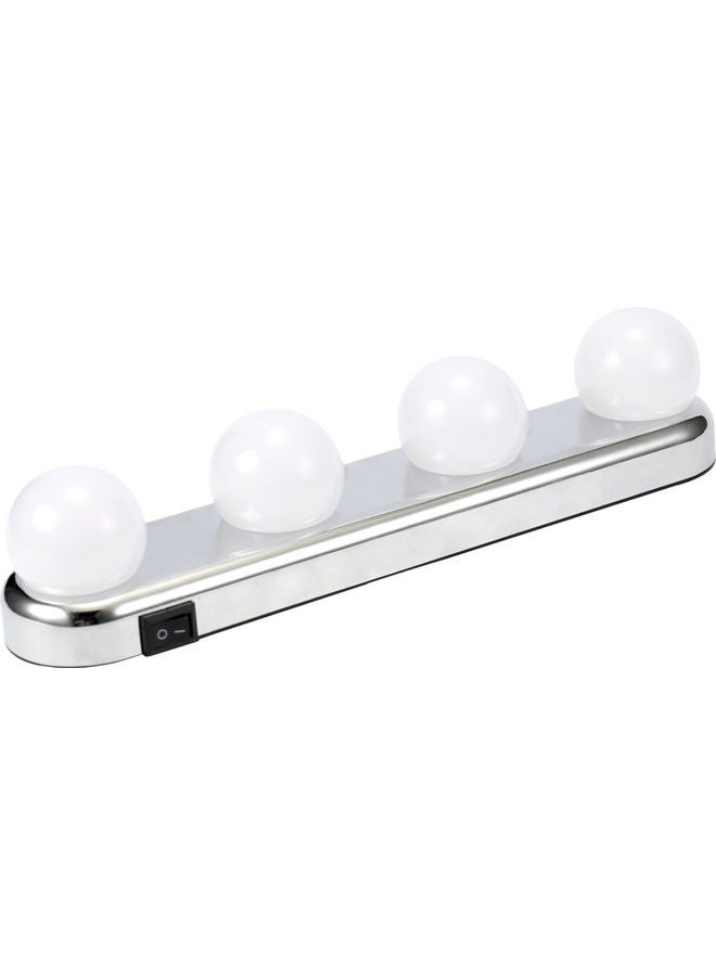 Studio Glow Make-Up Light Vanity Make Up Lighting Cordless Professional Super Bright with 4 LED Bulbs Portable Cosmetic Mirror Light Kit Multicolour - Image 2