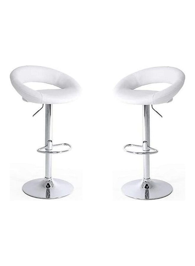 2-Piece Adjustable Bar Stool White - v1646374826/N52830488A_1