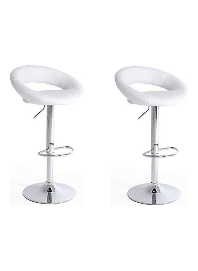 2-Piece Adjustable Bar Stool White - v1646374826/N52830488A_2