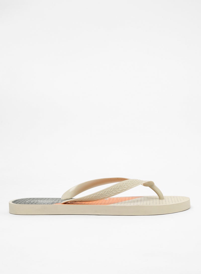 Geoomnii - Nicaro Printed Slip On Slipper Beige - Image 1