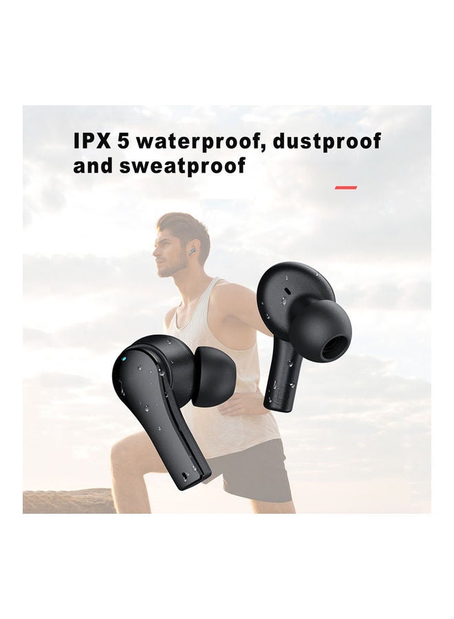Lenovo - QT82 Wireless Earbuds With Smart Touch Control Black - Image 1